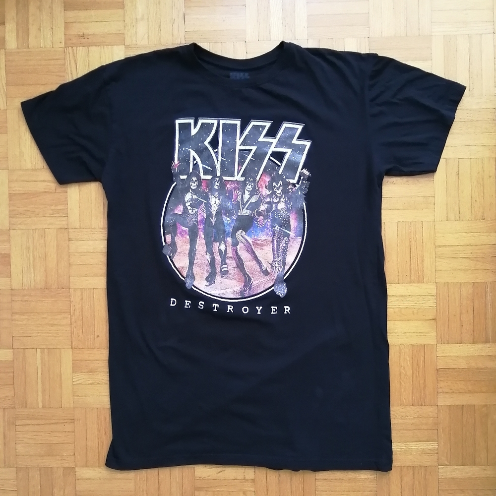 KISS Destroyer Black T-shirt Large